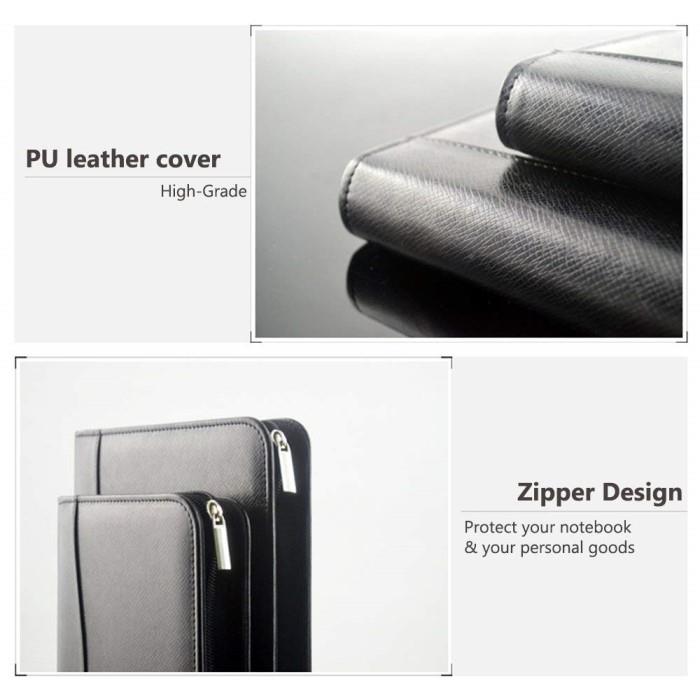 A5 Black Hard Cover PU Leather Planner-5.jpg