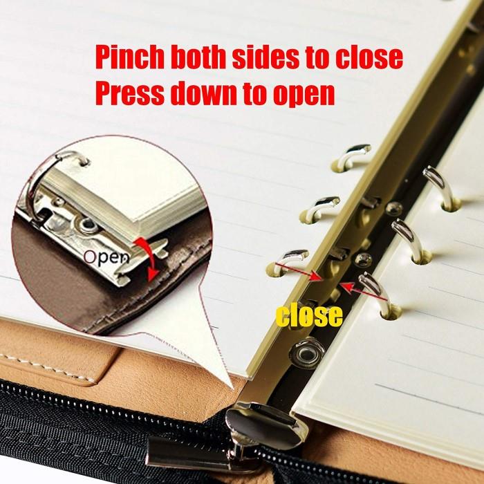 A5 Black Hard Cover PU Leather Planner-7.jpg