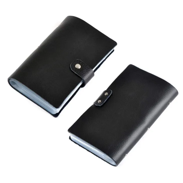 Button Closure PU Leather Business Card Holder Book Button Closure PU Leather Business Card Holder Book
