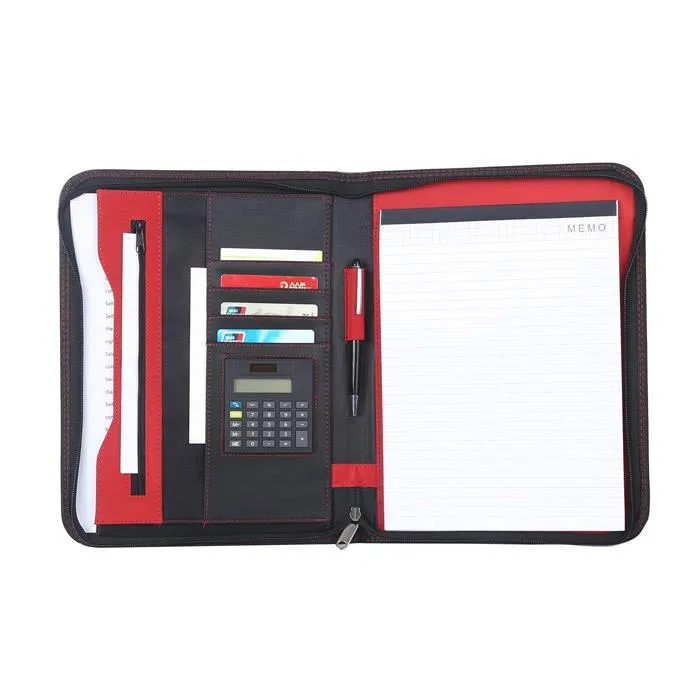 Expanding Leather Conference Folder A4