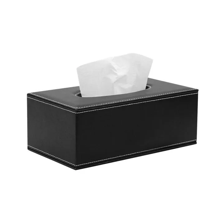 Facial Tissue Box Holder PU Leather
