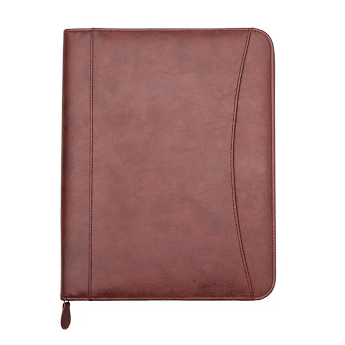 Zippered Men Leather Compendium