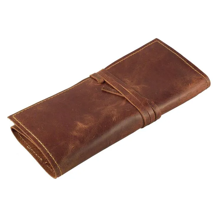 Genuine Leather Pencil Roll