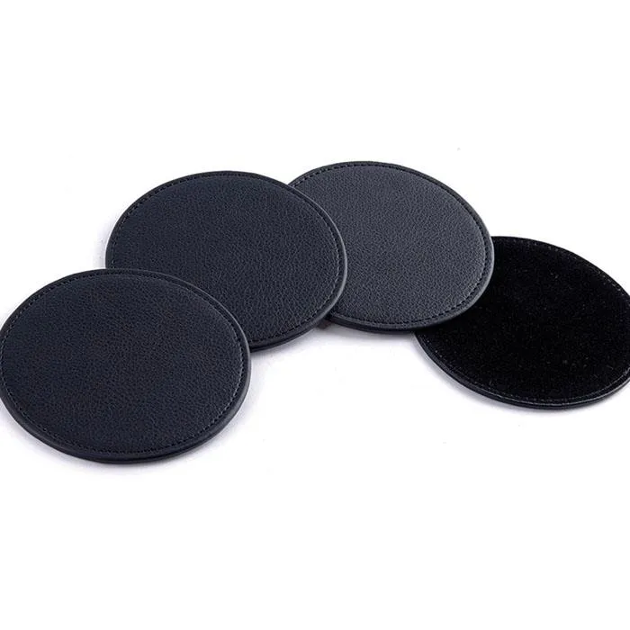 Leather Cup Coaster Set