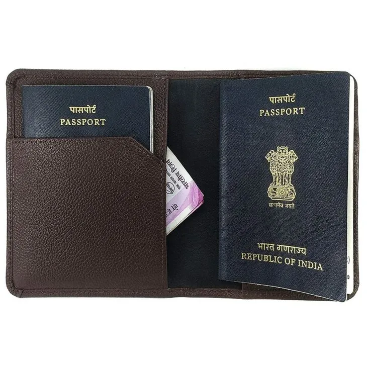 Leather Passport Holder Embossed Leather Passport Holder Embossed