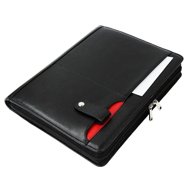Zipped PU Leather Compendium